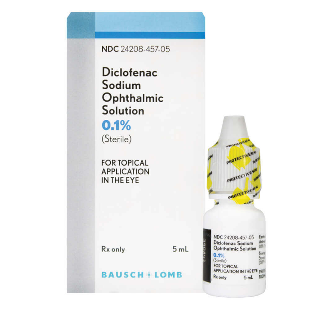 Bausch + Lomb Diclofenac Sodium Ophthalmic Solution 0.1% - 5mL