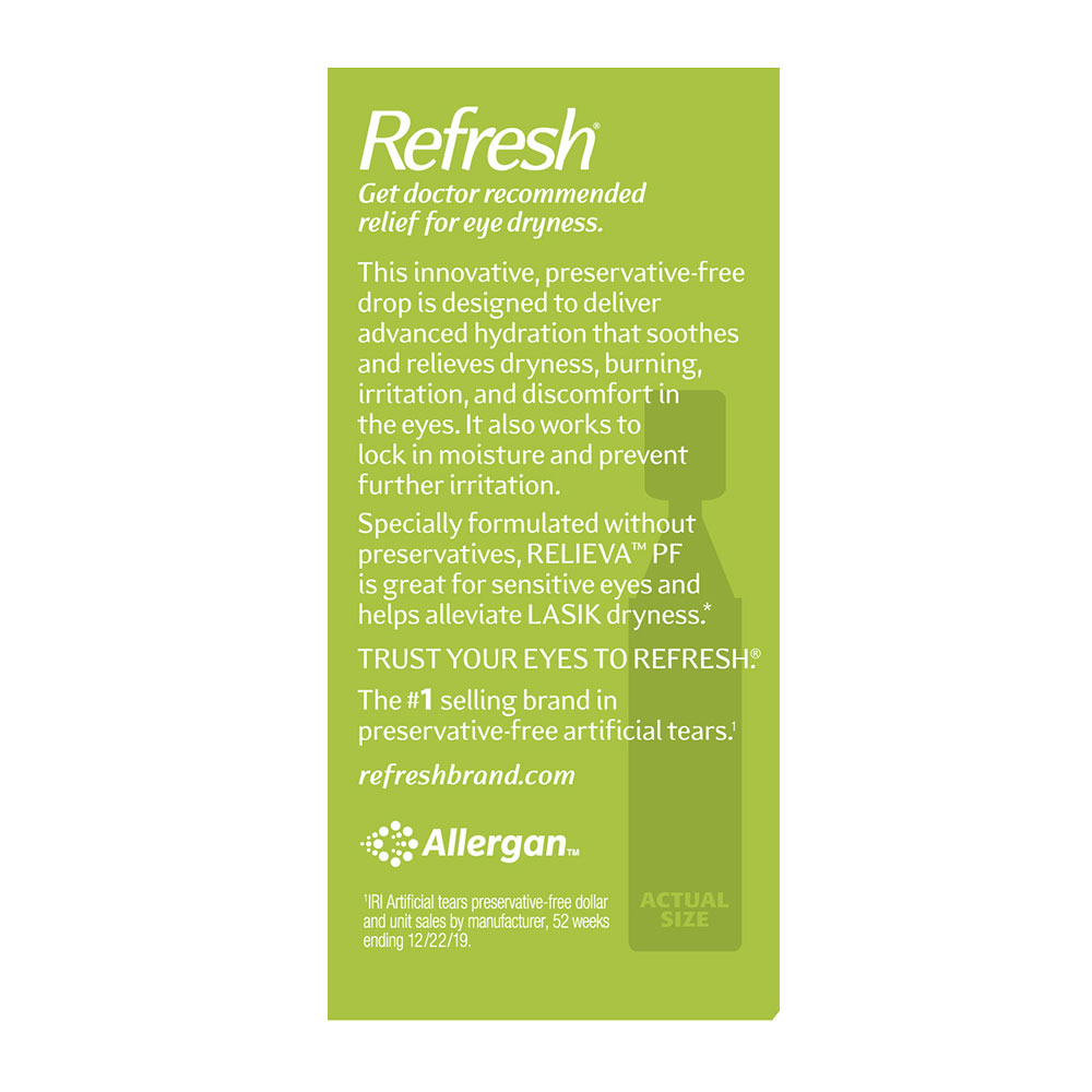 Refresh Relieva™ PF Lubricant Eye Drops - Single-Use Containers - 2