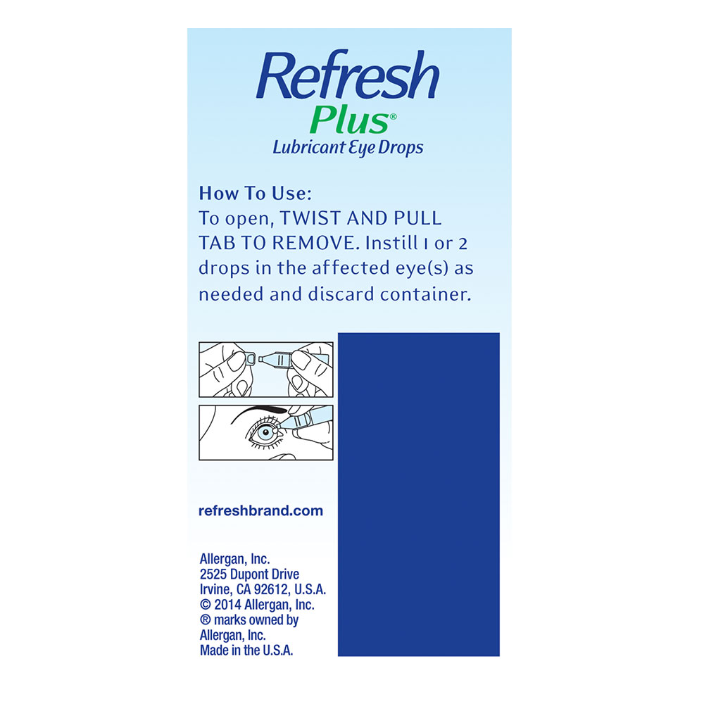 Refresh Plus® Lubricant Eye Drops - Single-Use Containers - 3