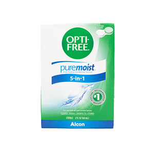 OPTI-FREE PureMoist Multi-Purpose Disinfecting Solution, 2 oz with Lens Case - 1