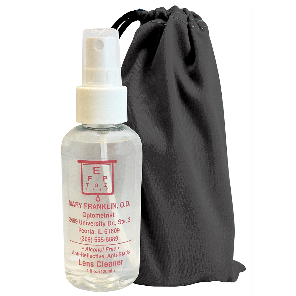 AR Kleen® 4oz Standard Silky Drawstring Pouch Kit - Imprinted