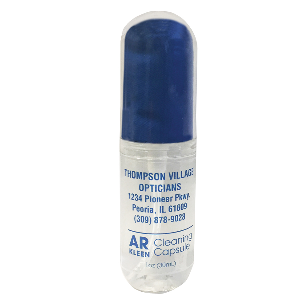 AR Kleen® - Lens Cleaning Capsule - 1oz Spray Pump Bottle - Imprinted