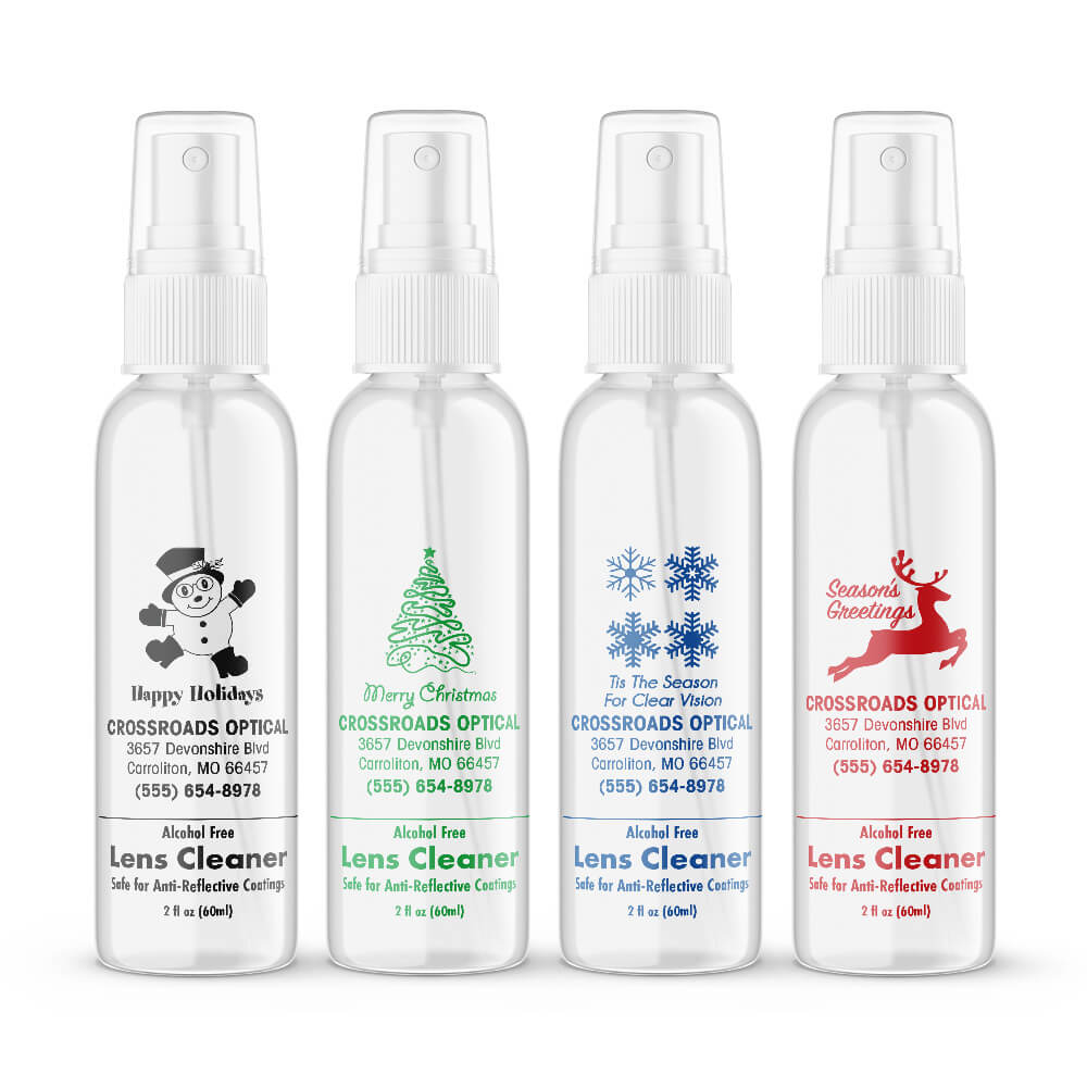 2oz AR Kleen® Holiday Designs Spray Pump Bottle - Imprinted