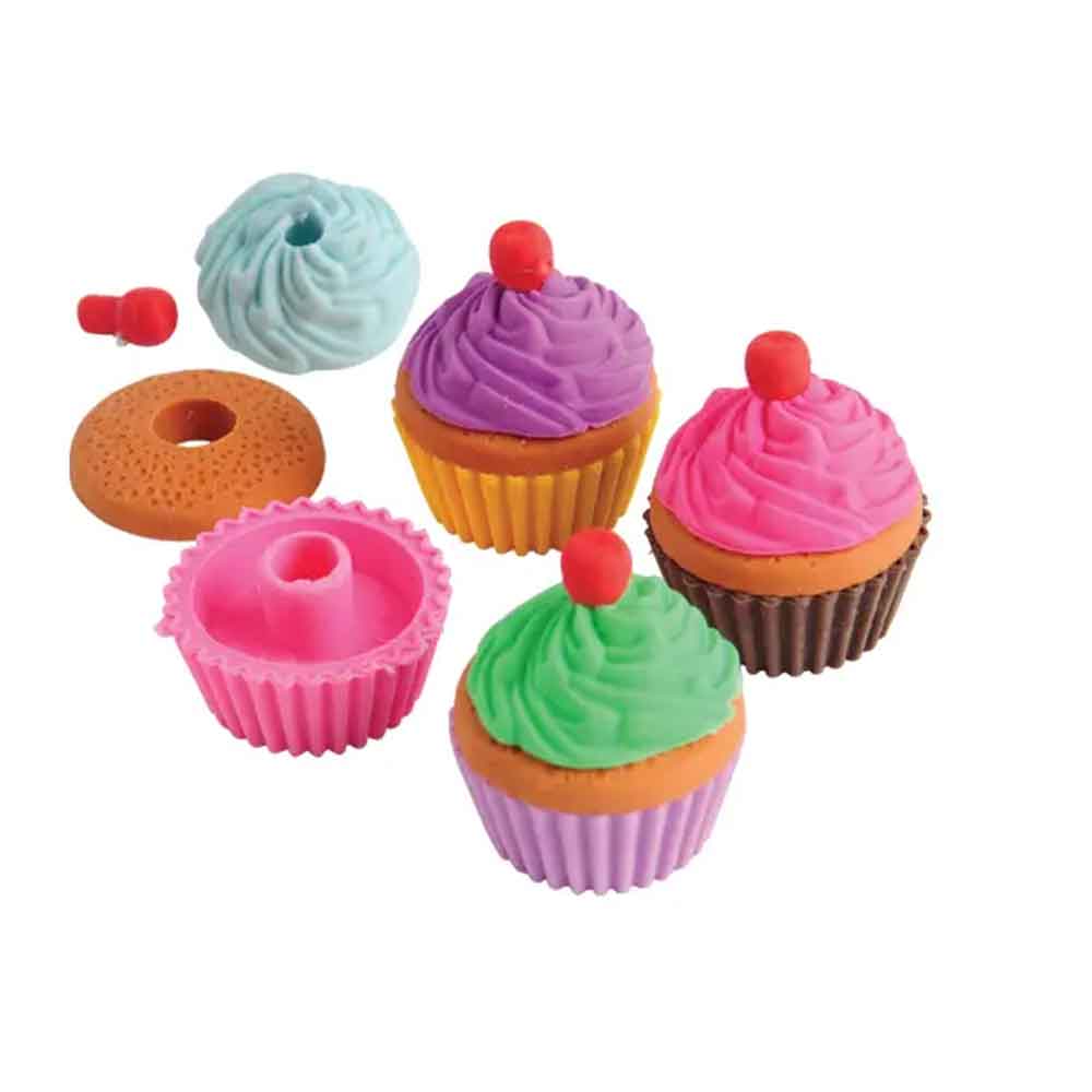 Interchangeable Cupcake Erasers