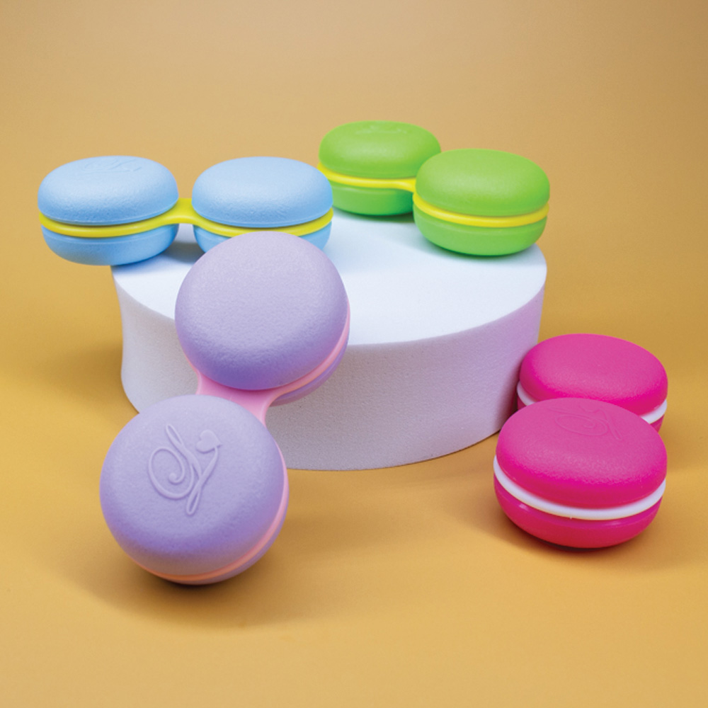 Macaroon Contact Lens Screw Top Cases - 3