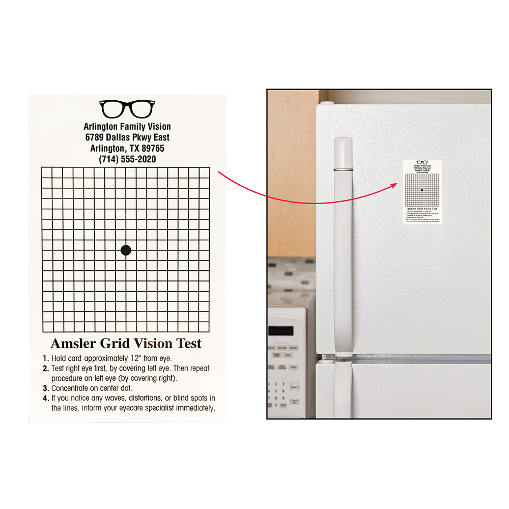 Magnetic Modified Amsler Grid