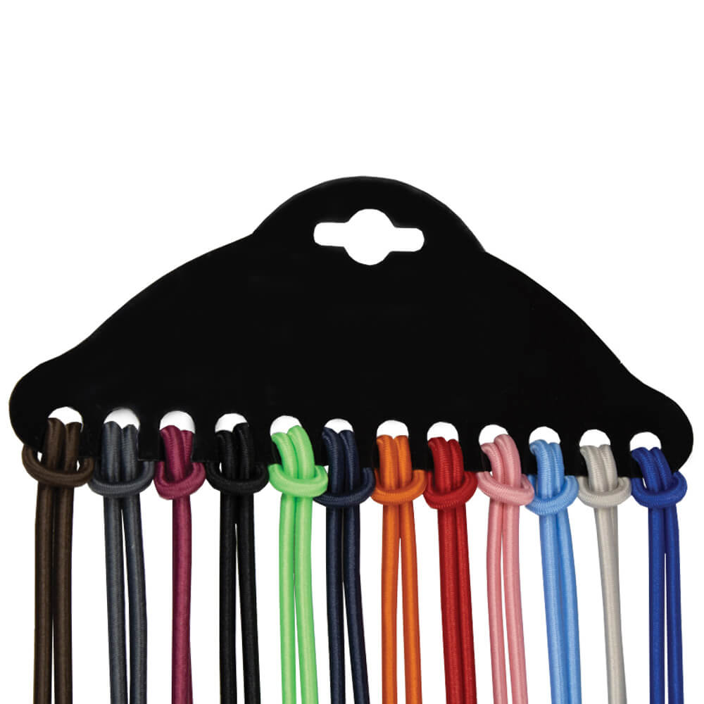 Round, Elastic Sport Eyeglass Cords on Hanger - 1