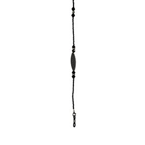 Black Beaded Eyeglass Chains - 1