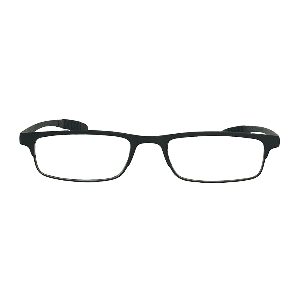 AR Coated Reading Glasses - Black with Comfort Grip Temples