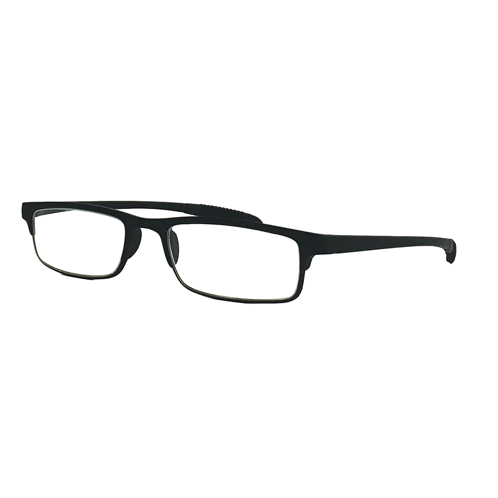 AR Coated Reading Glasses - Black with Comfort Grip Temples - 1