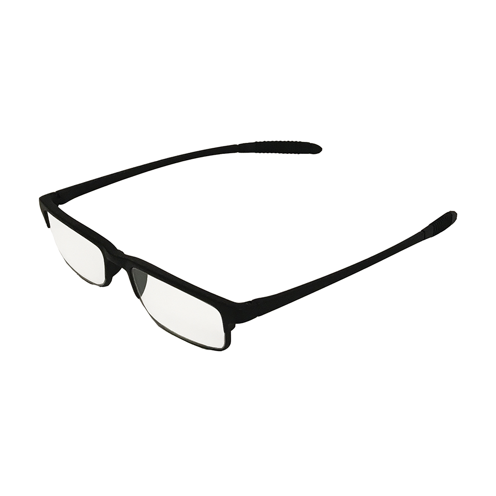 AR Coated Reading Glasses - Black with Comfort Grip Temples - 2