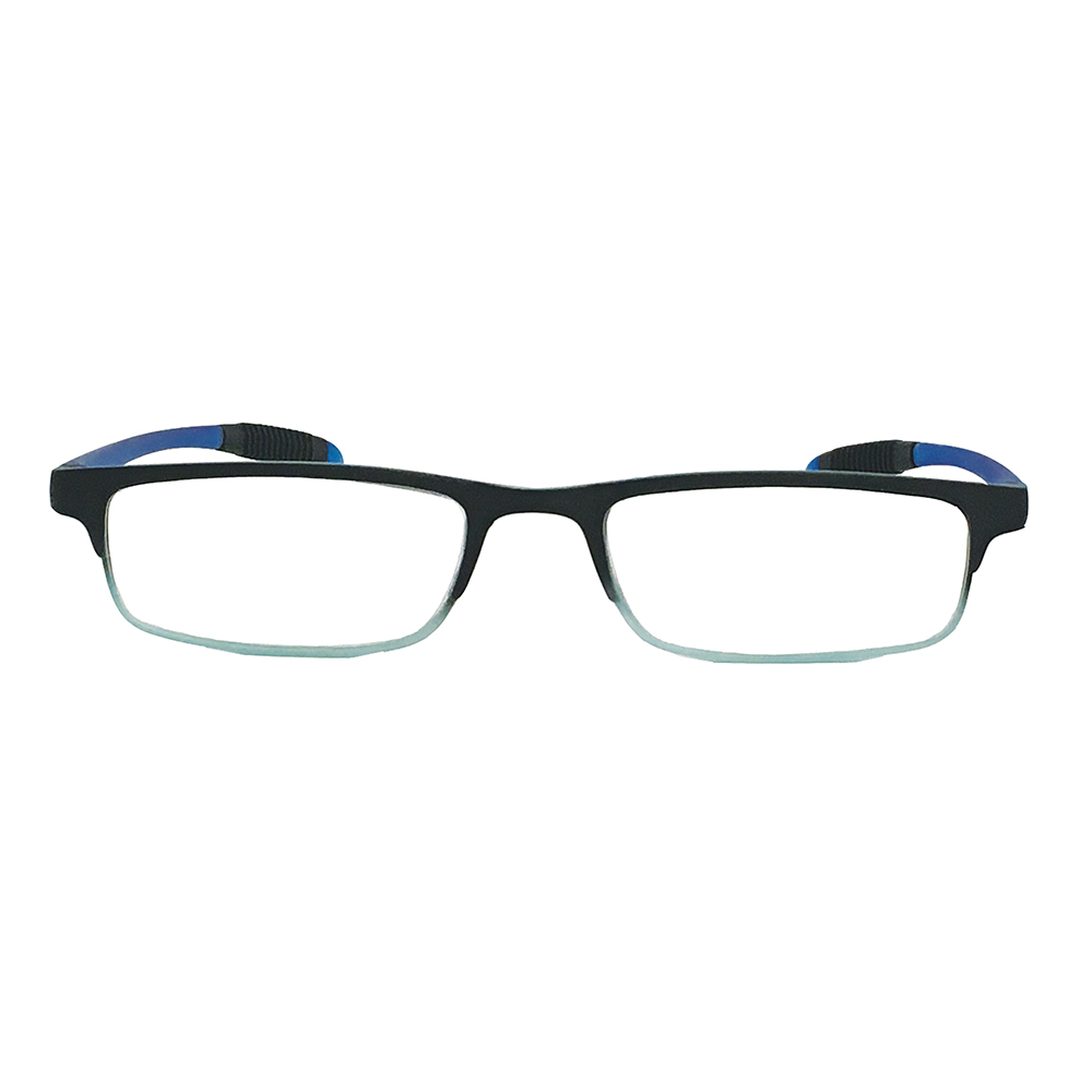 AR Coated Reading Glasses - Gradient Blue with Comfort Grip Temples