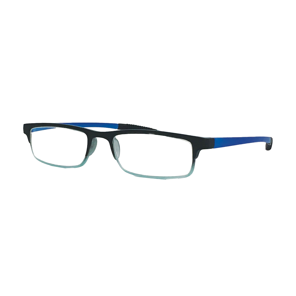 AR Coated Reading Glasses - Gradient Blue with Comfort Grip Temples - 1