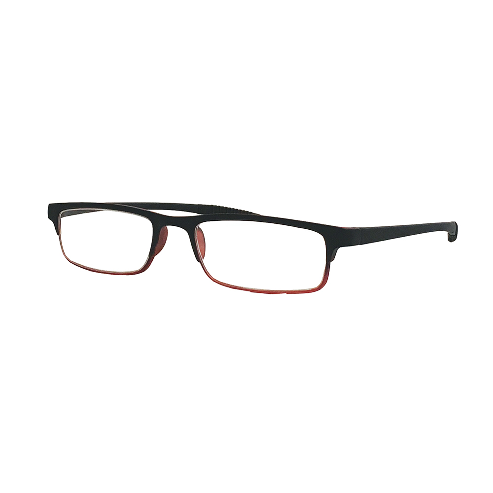 AR Coated Reading Glasses - Gradient Burgundy with Comfort Grip Temples - 1