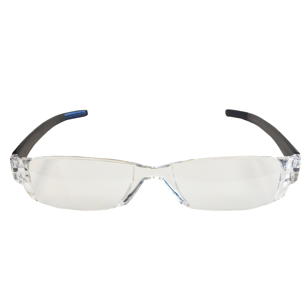 Economy Reading Glasses - Black Temple Lucite