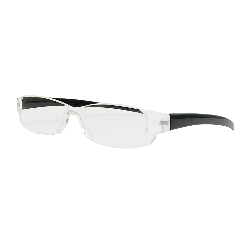 Economy Reading Glasses - Black Temple Lucite - 2