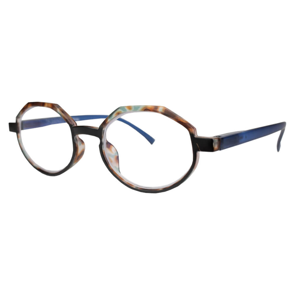 High Power Reading Glasses - Blue Tortoise