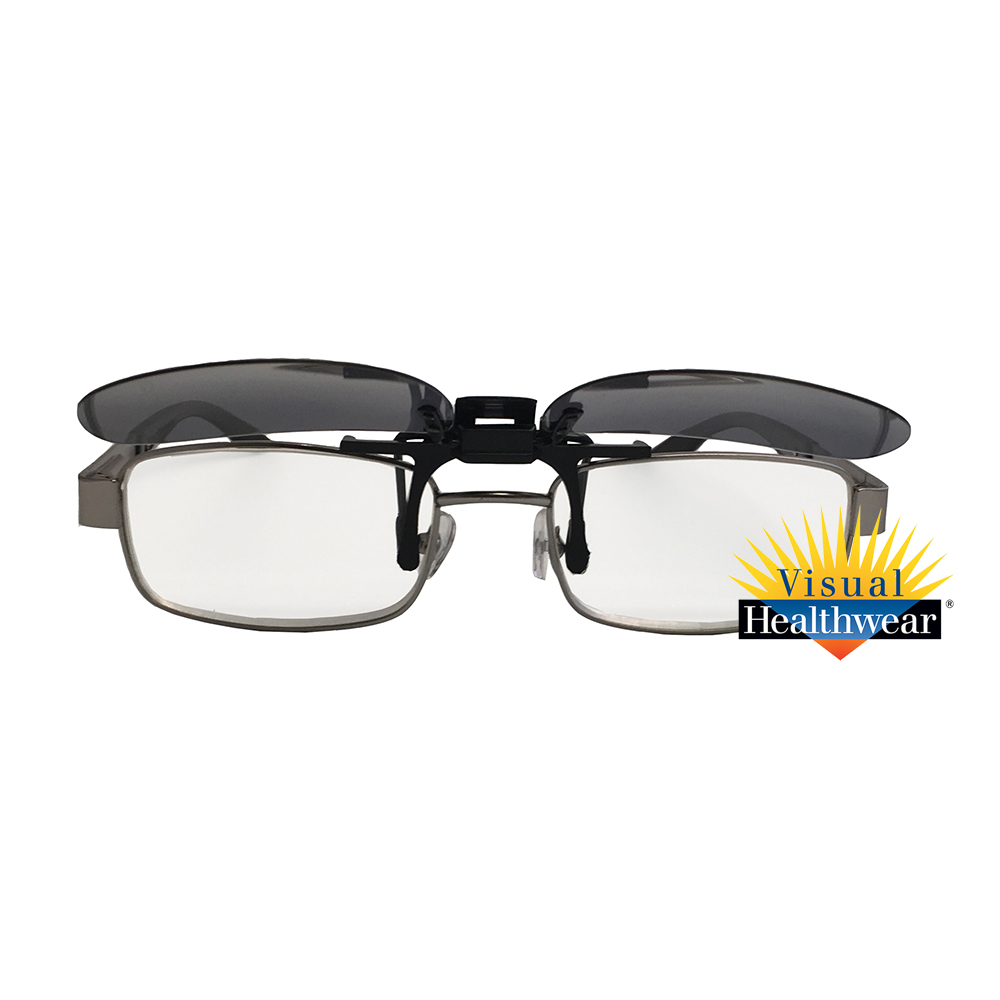 Polarized Flip-Up Sunglasses - Large Square