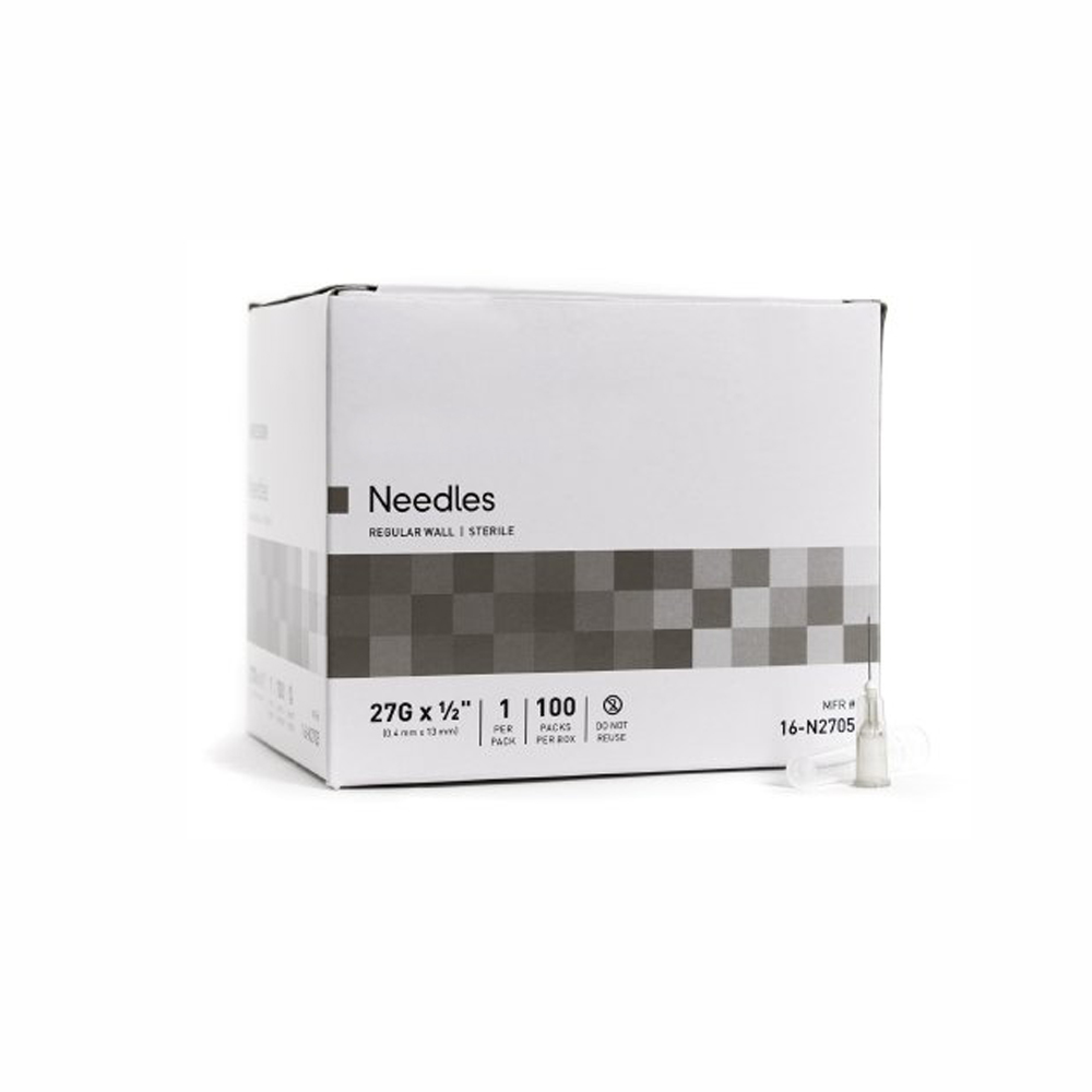 Hypodermic Surgical Needles - 27G x 1/2"