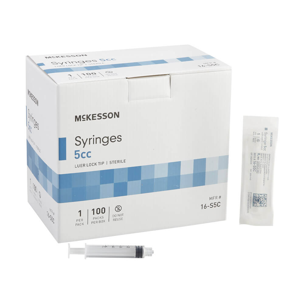 Luer Lock Sterile Syringe - 5cc - 1