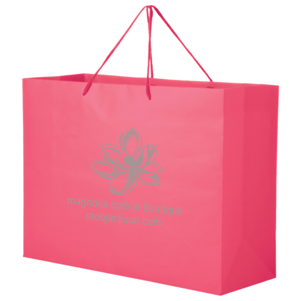 Extra Wide Matte Laminated Euro Tote Bag