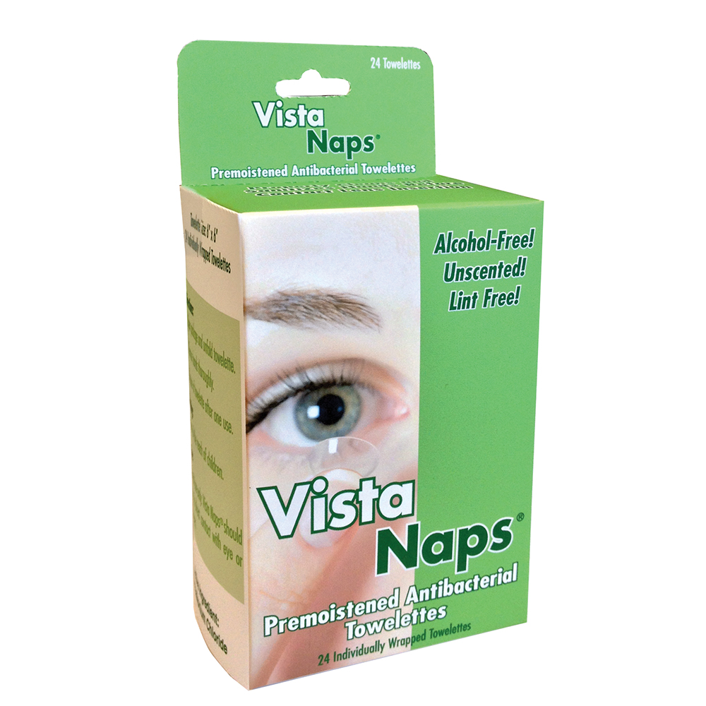 Vista Naps® Premoistened Antimicrobial Towelettes - Retail Box