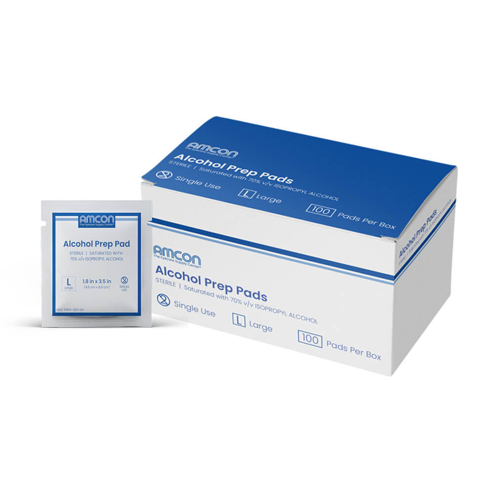 Amcon's Large Alcohol Prep Pads