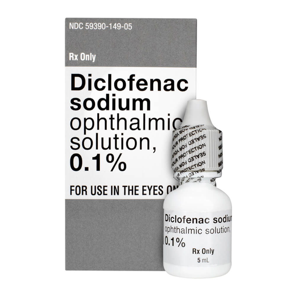 Diclofenac Sodium Ophthalmic Solution 0.1% - 5 mL