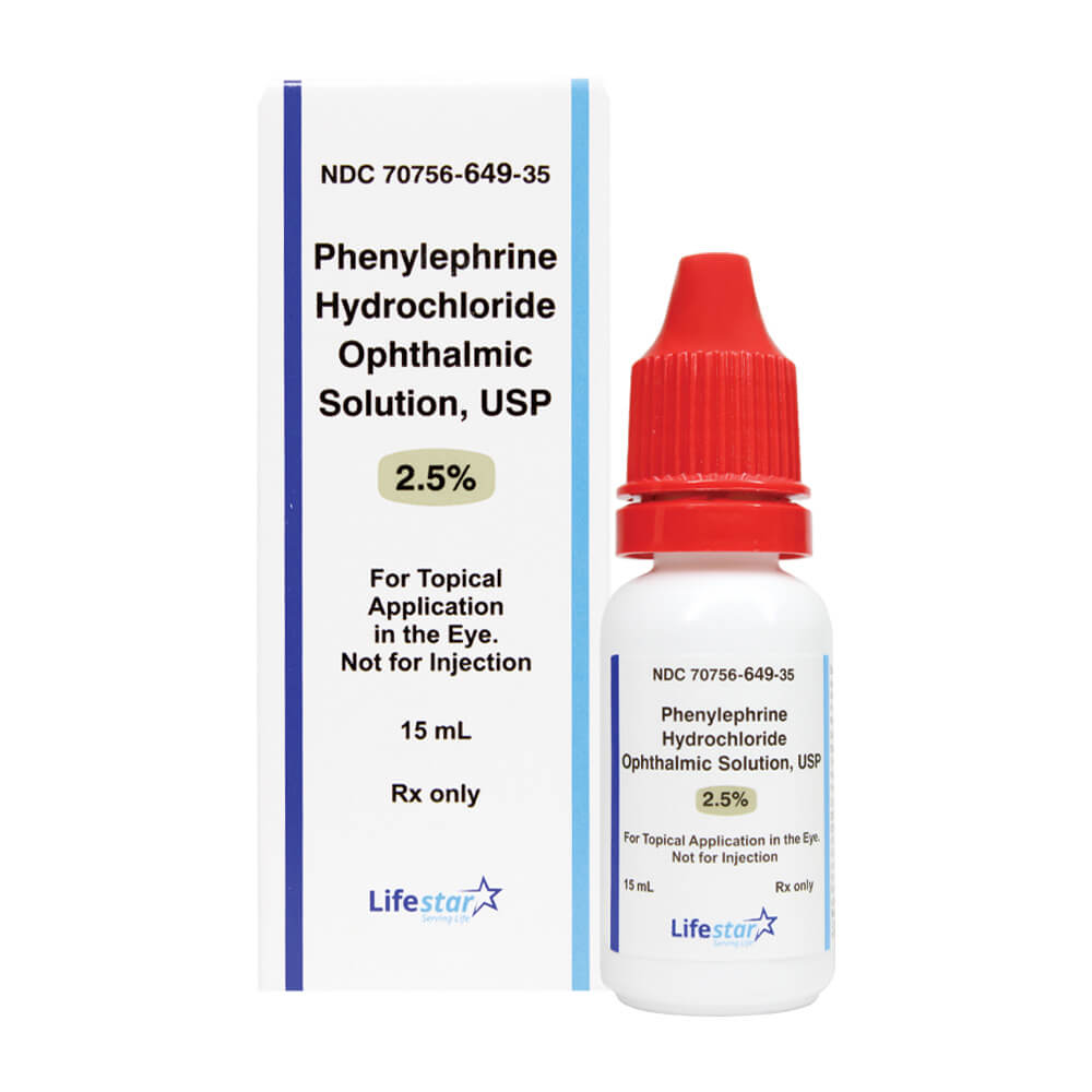 Lifestar Phenylephrine Hydrochloride Ophthalmic Solution 2.5% - 15mL