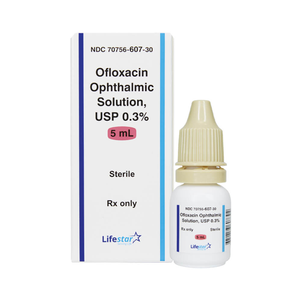 Lifestar Ofloxacin Ophthalmic Solution - 0.3% - 5mL