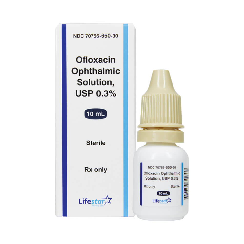 Lifestar Ofloxacin Ophthalmic Solution - 0.3% - 10mL