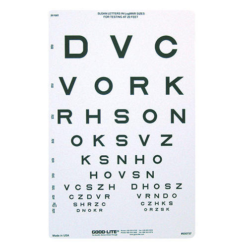 Sloan-Letter-Eye-Chart-20and39;-Distance