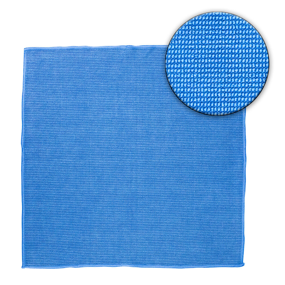 Terry Microfiber Cleaning Cloth - 12" x 12" Blue