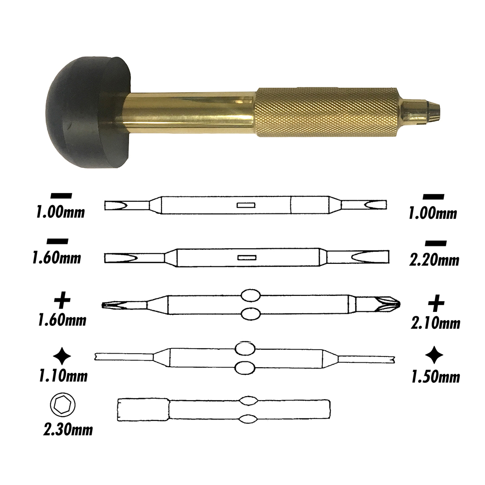 Brass Handle Screwdriver Kit - 1