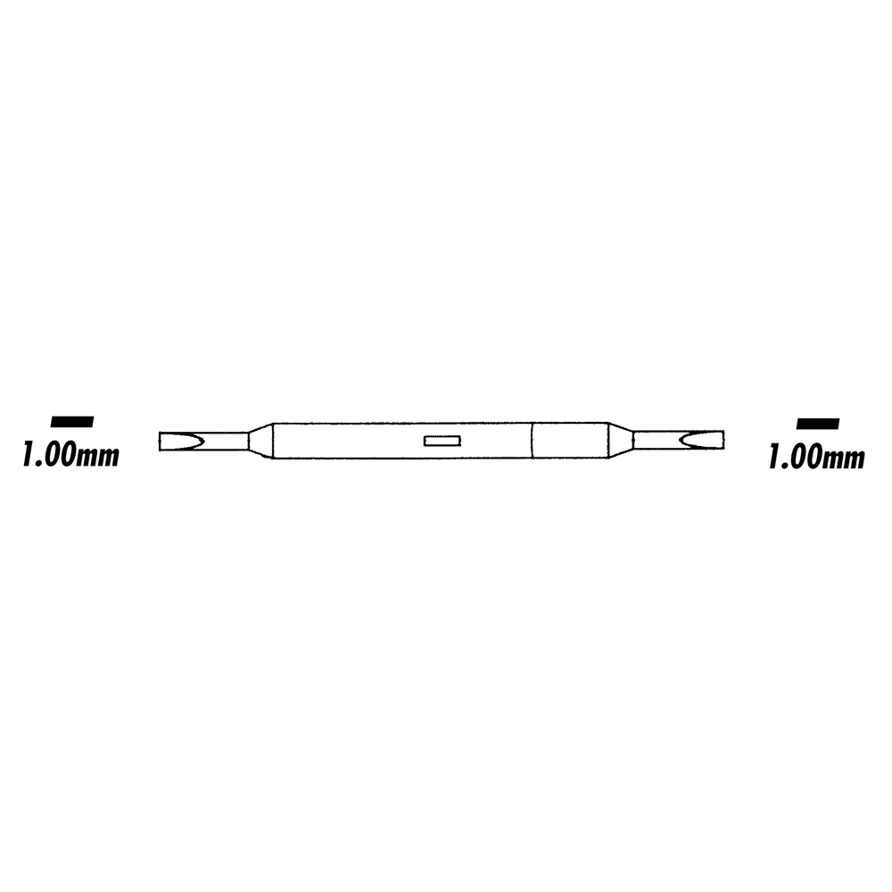 Screwdriver Blades - Nose Pad - 1.0mm/1.0mm - 1