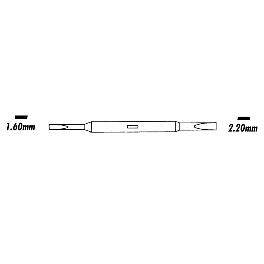 Screwdriver Blades - Flat/Flat - 1.6mm/2.2mm - 1