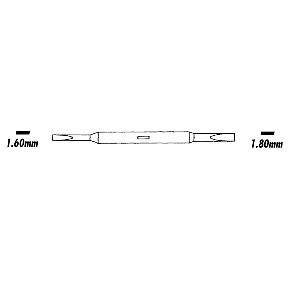 Screwdriver Blades - Flat/Flat - 1.6mm/1.8mm - 1