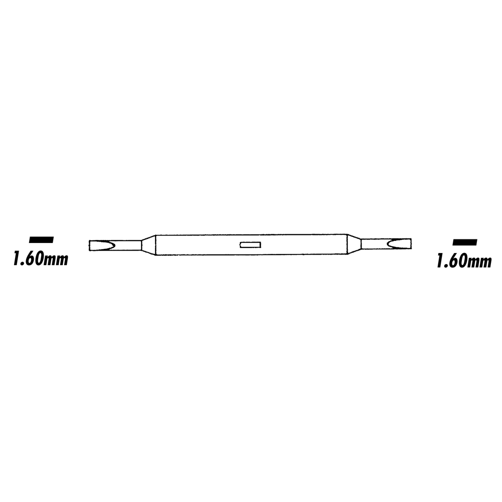 Screwdriver Blades - Flat/Flat - 1.6mm/1.6mm - 1