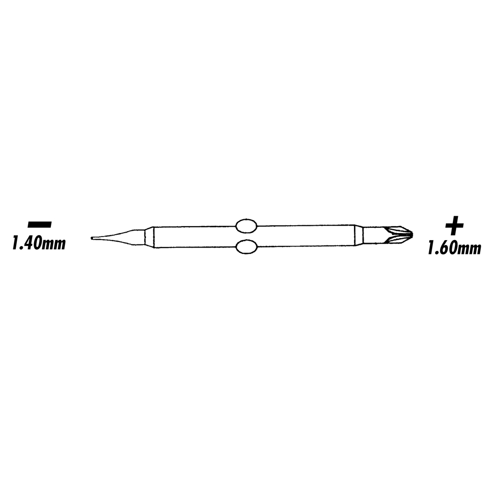 Screwdriver Blades - Flat/Phillips - 1.4mm/1.6mm - 1