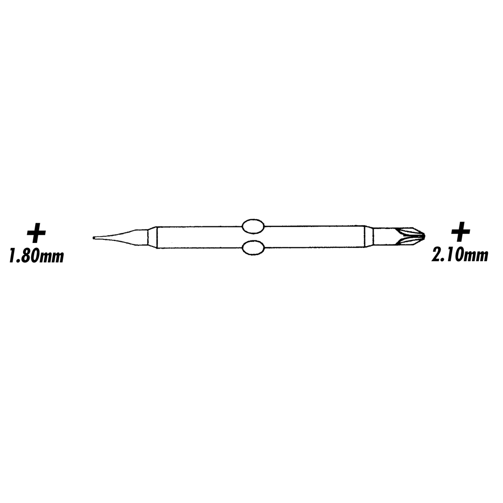 Screwdriver Blades - Flat/Phillips - 1.8mm/2.1mm - 1