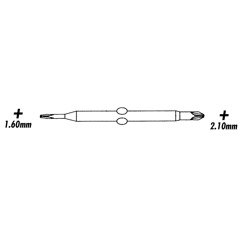 Screwdriver  Blades - Phillips/Phillips - 1.60mm/2.10mm - 1