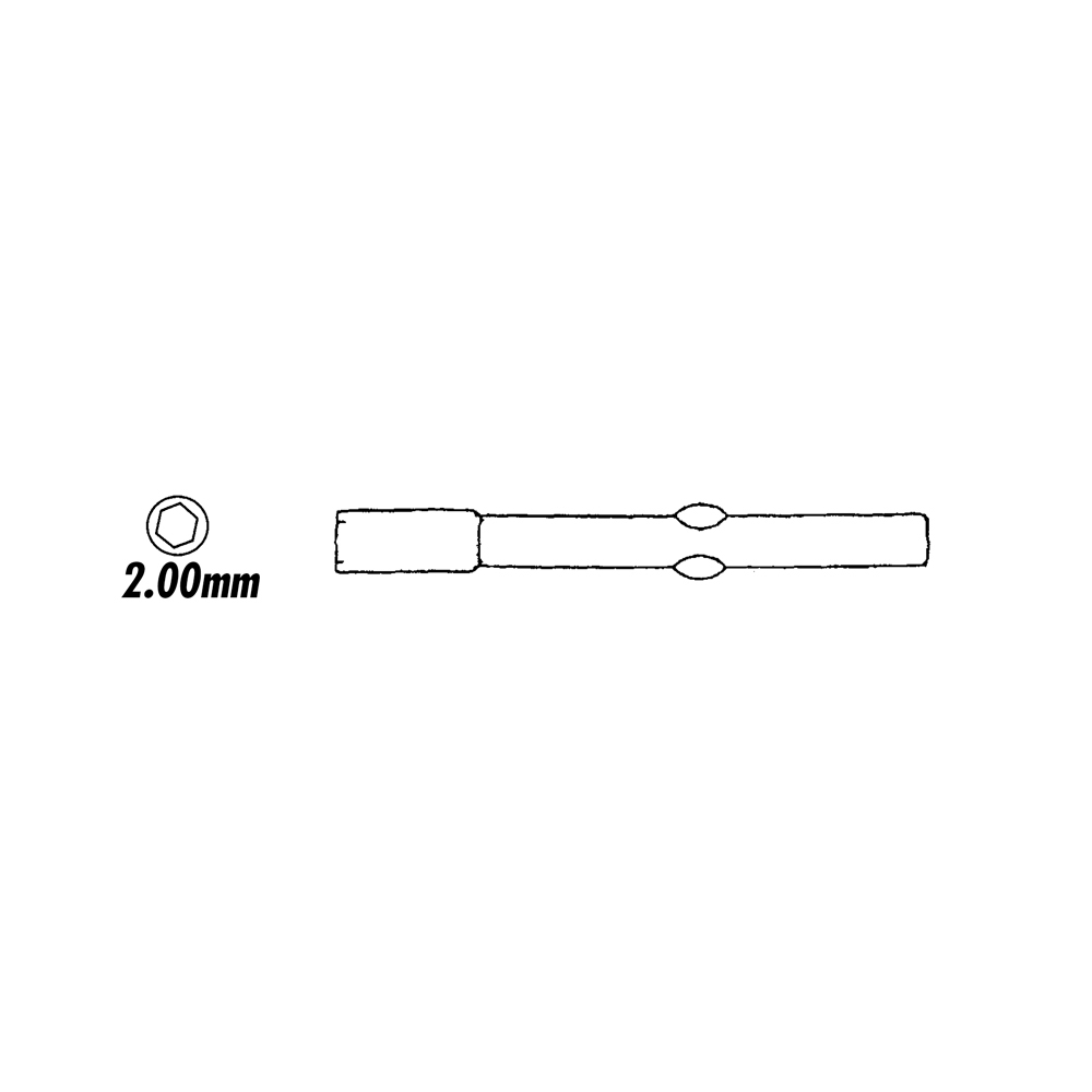 Screwdriver Blades - Hex Nut - 2.0mm - 1