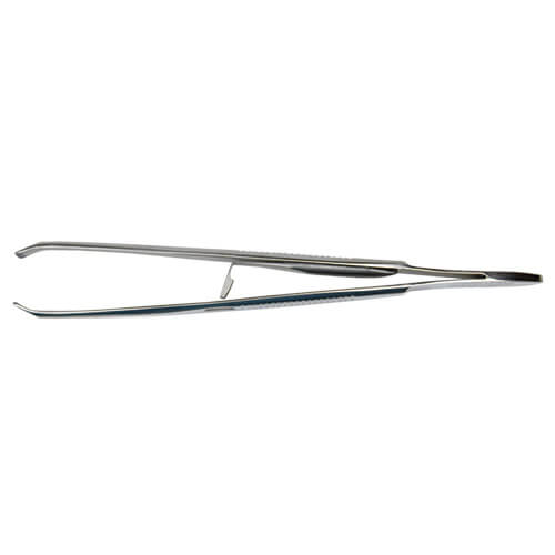 Graefe Fixation Forceps with Catch