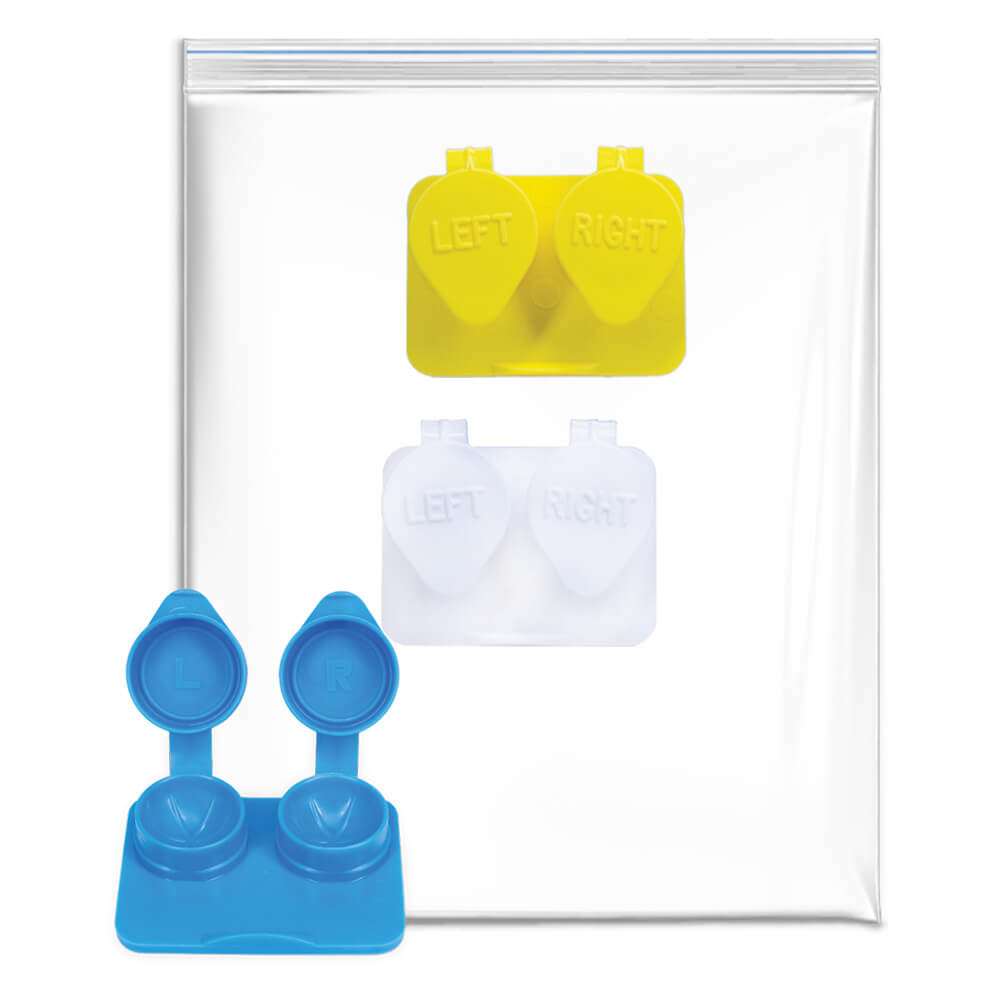 Smooth Flat Packs - Deep Well for Soft Contact Lenses in Bags