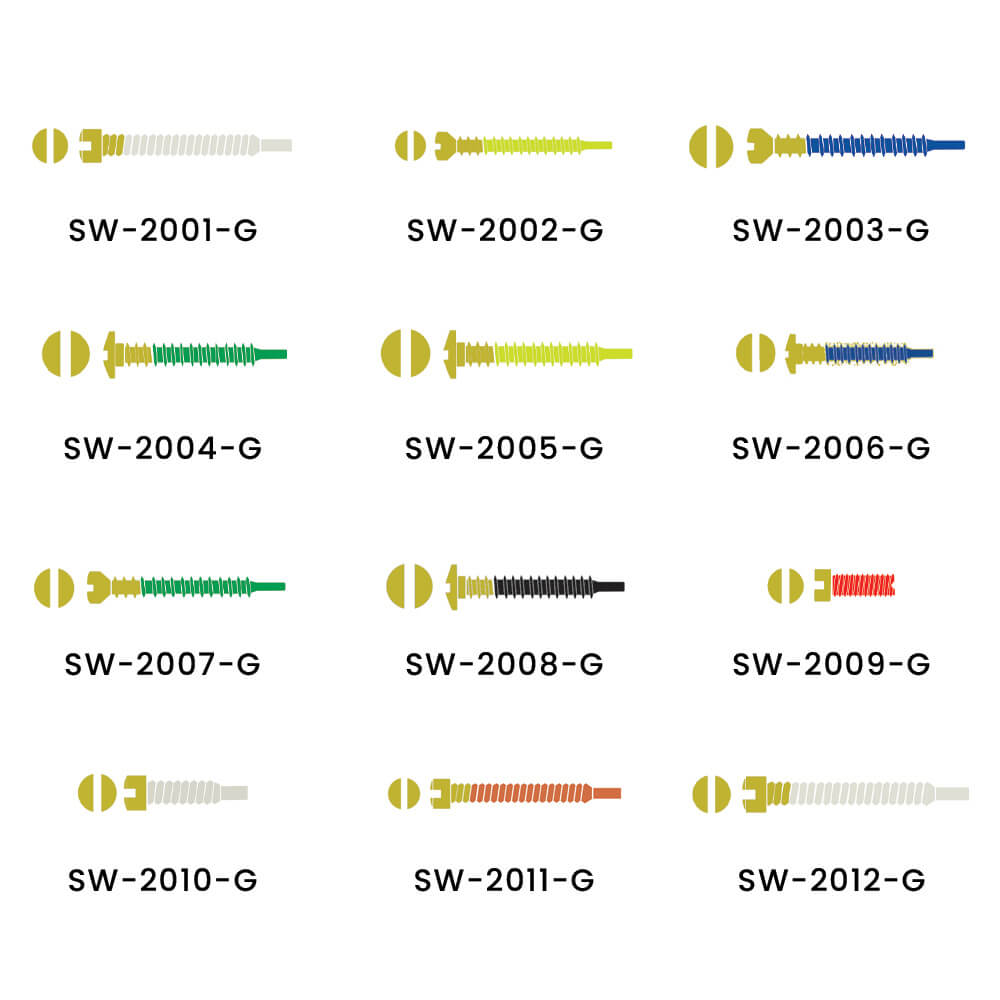 Self-Tapping Premium Screws - Pack of 100 - Gold