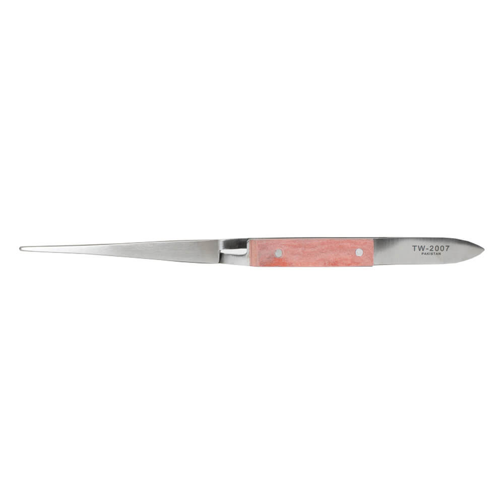 Straight Self Closing Tweezers - Insulated - 1